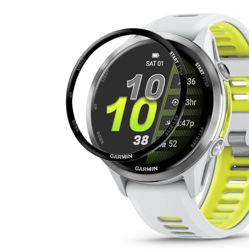 Acadey [4 pcs Protecteur d'écran compatible avec Garmin forerunner 970 47mm, résistant aux rayures, sensible au toucher, sans bulles, application facile, film givré, couverture complète (sans verre)