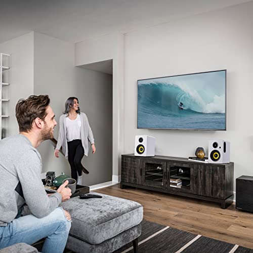 Sanyun SW206 Enceintes d’étagère Double Mode 80 W – Mode Moniteur et Mode HiFi – Haut-Parleur en Fibre de Carbone 4 Pouces – Tweeter à dôme en Film de Soie 25 cœurs – Blanc - Les Beatles, Paul McCartney, John Lennon, RIngo Starr, George Harrison Sanyun SW206 Enceintes d'étagère Double Mode 80 W - Mode Moniteur et Mode HiFi - Haut-Parleur en Fibre de Carbone 4 Pouces - Tweeter à dôme en Film de Soie 25 cœurs - Blanc – Image 7