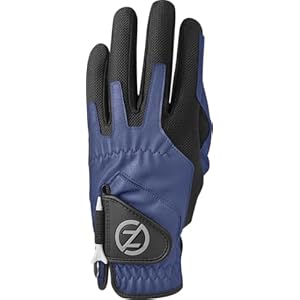 Zero Friction Men’s Compression-Fit Synthetic Golf Glove, Left Hand, Navy