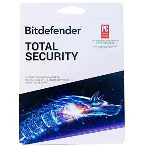 Image of Bitdefender Total Security - Complete Antivirus and Internet Security Suite - 5 Devices | 2 year Subscription | PC /Mac | Activation Code by Mail