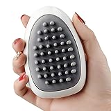 Cepillo Pelo de Silicona para Champú y Masaje Cabeza, Mojado & Seco,Masajeador Cuero Cabelludo, Limpieza Profunda y Cuidado, Exfoliación Suave y Estimula Crecimiento del Cabello.