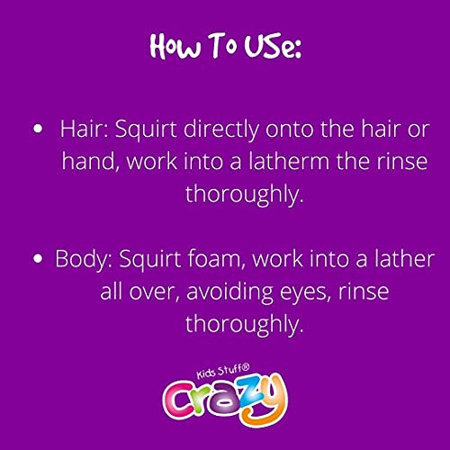 Kids Stuff Crazy Soap Strawberry Frothy Hair & Body Wash | Dermatologically Tested | Kids Body Wash | Mild & Gentle | Vegan | Cruelty Free | 200ml - Image 7