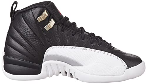 Jordan Boy's Air 12 Retro (Big Kid) Black/Varsity Red/White 4 Big Kid M4
