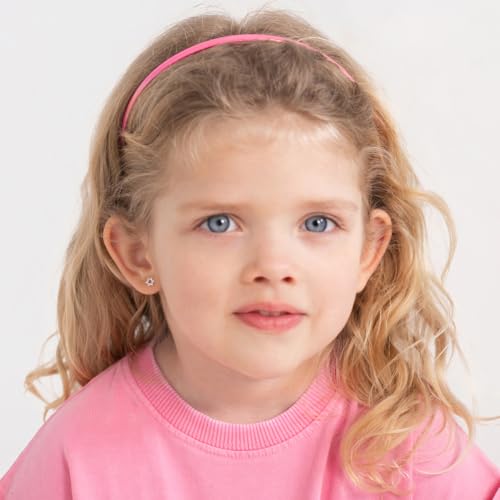 925 Sterling Silver Polished Star of David Safety Screw Back Earrings For Toddlers and Little Girls - Children's Star of David Earrings For Everyday Wear2