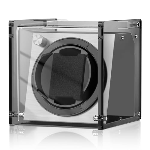 Image of Watch Winder Smith Acrylic Single Automatic Watch Winder - 12 O'Clock Upright Display, Ultra Quiet Performance for Large & Small Watches