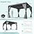 YOLENY Louvered Pergola 12x12, All Aluminum Pergola with Adjustable Rainproof Roof, Outdoor Pergola with Curtains and Nets for Patio & Garden, Dark Grey