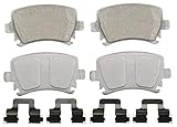Wagner ThermoQuiet PD1108 Ceramic Disc Pad Set With Installation Hardware, Rear