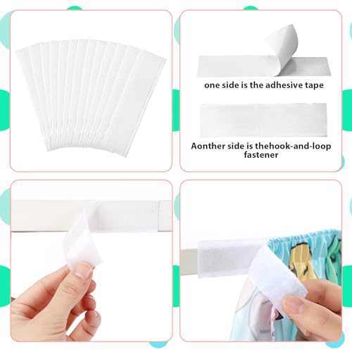 Image of Oudain 14 ft Smiling Face Table Skirt Cloths for Teacher Desk Cartoon Wrinkle Smiling Face Table Cover Skirt for Kindergarten Classroom Kidney Shaped Desk Back to School Supplies