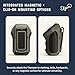 Elgin Thumper Mini Wearable Bluetooth Speaker, 35-Hour Battery Life, 50 ft Wireless Range, Water-Resistant, Magnetic Mount & Clip-On Design with LED Work Light for Jobsite, Outdoor & Everyday Use
