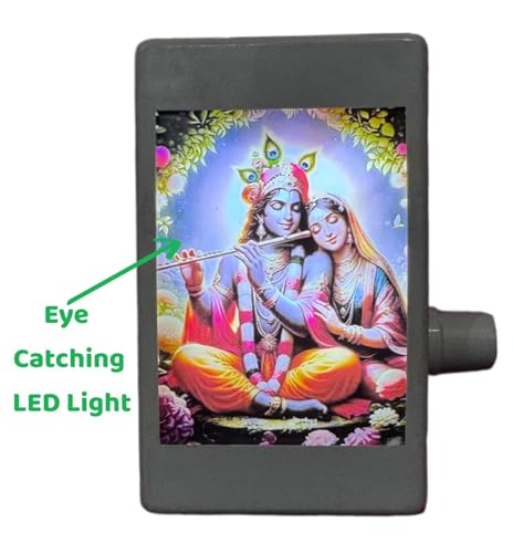 Image of 9-in-1 LED Mantra Chanting Device - Preloaded Radha Krishna Bhajans & Naam Jaap for Spiritual Environments at Home, Office, and Temple (Radha -Krishna 9 in 1)