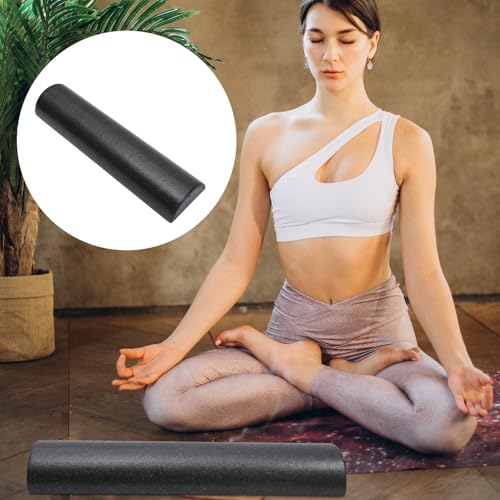 Rodillo de espuma EPP semicircular LALAFINA negro de 60 cm para alivio muscular y uso en espalda y piernas en ejercicios de fitness y rehabilitación miniatura 7