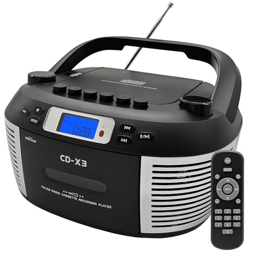 CTDZLED Portable CD and Cassette Player with Radio
