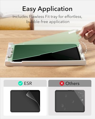 ESR 2 Pack Paperfeel Screen Protector for iPad Pro 13 inch M5/M4 (2025/2024), Write and Draw Like on Paper, Scratch Protection with Easy Application Tray, Thin and Responsive