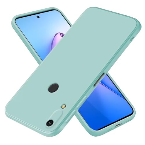 EASSGU Funda para Huawei Y6 2019 / Y6 Pro 2019 / Honor 8A / Y6S 2019 (6.09' Inches), Carcasa de Silicona Suave de TPU - Cian Claro