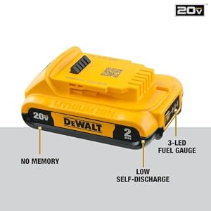 DEWALT 20V MAX Cordless Drill Driver Set, Electric Drill, Brushless 1/2 In 2 Speed, 2.0 Ah Battery and Charger Included, LED Light (DCD777D1) — photo 4 of 6
