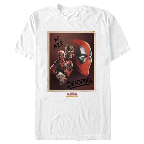 Image of Marvel Men's Deadpool & Wolverine We Are Portrait T-Shirt - White - X Large