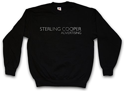 Sweatshirt Sterling Cooper Advertising Urban Backwoods - Pullover Vintage en Coton Noir
