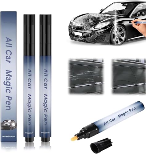 Kurhuxtn All Cars Magic Pen Car Scratch Remover Magic Car Scratch Removal Pen Efficient and Durable Suitable for All Types of Scratch (2PCS)