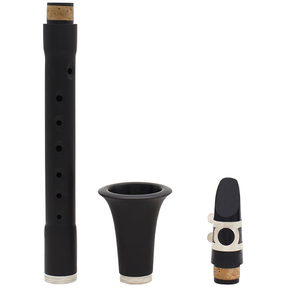 Mini clarinete Bb, instrumento de viento de madera de clarinete de bolsillo con bolsas de almacenamiento, instrumento musical for la práctica de principiantes
