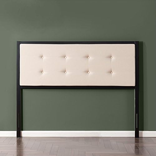ZINUS Jessica Modern Studio Upholstered Metal Headboard, Full