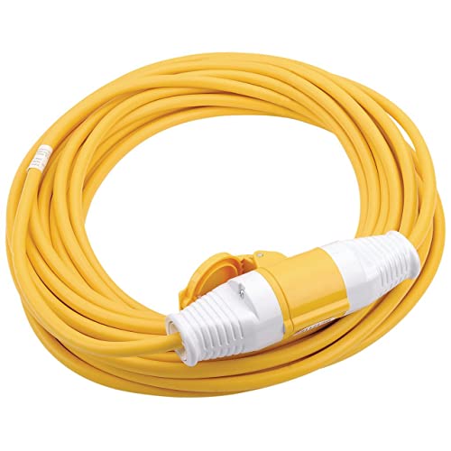 Draper 17571 Extension Cable, 110 V, Yellow, 14 m x 2.5 mm, 14m x 2.5mm