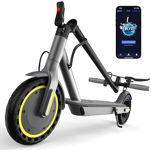 MAXSHOT Electric Scooter for Adults, 8.5/10/14" Tires, 19/22Mph, 350W/500W Motor, 21-28 Miles Range, Folding E-Scooter with Dual Suspension,APP Contro