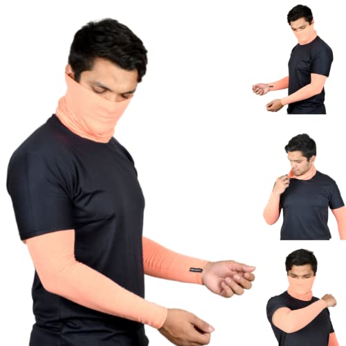 Image of NEON ROCK Winter Pure Cotton Combo Bandan Super Soft, Breathable for Winter Head, Hair & Arm Cover with UV Protection for Headband, Soft Neck Scarf for Biking, Gym, Yoga & Outdoor Use