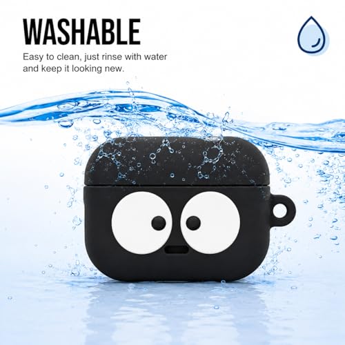 Image of Aniex Silicone Case Cover for realme Buds T500 Pro, Shockproof, Anti-Slip, Dustproof, Scratch Resistant, with Carabiner Hook, Full Body Protection (Circle Briquitte)