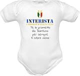 body neonato divertenti frase Inter Mamma mi ha fatto bellissimo e papà Interista (Body inter campione, 0-3 mesi)