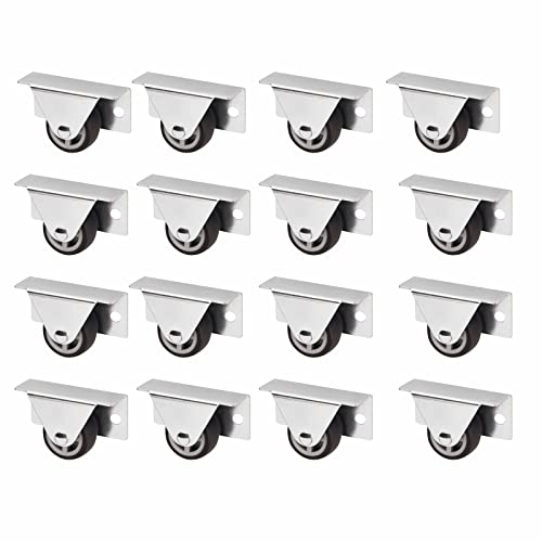 Set 16 Rotelle Per Cassetti TRIER Ø30mm - Montaggio Laterale, Grigio Scuro, Per Mobili - Foto 2