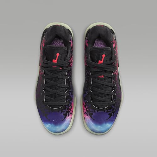 Nike Zion 3 Big Kids' Basketball Shoes (DV3869-006, Black/Vivid Purple/Barely Volt/Solar Red) Size 64