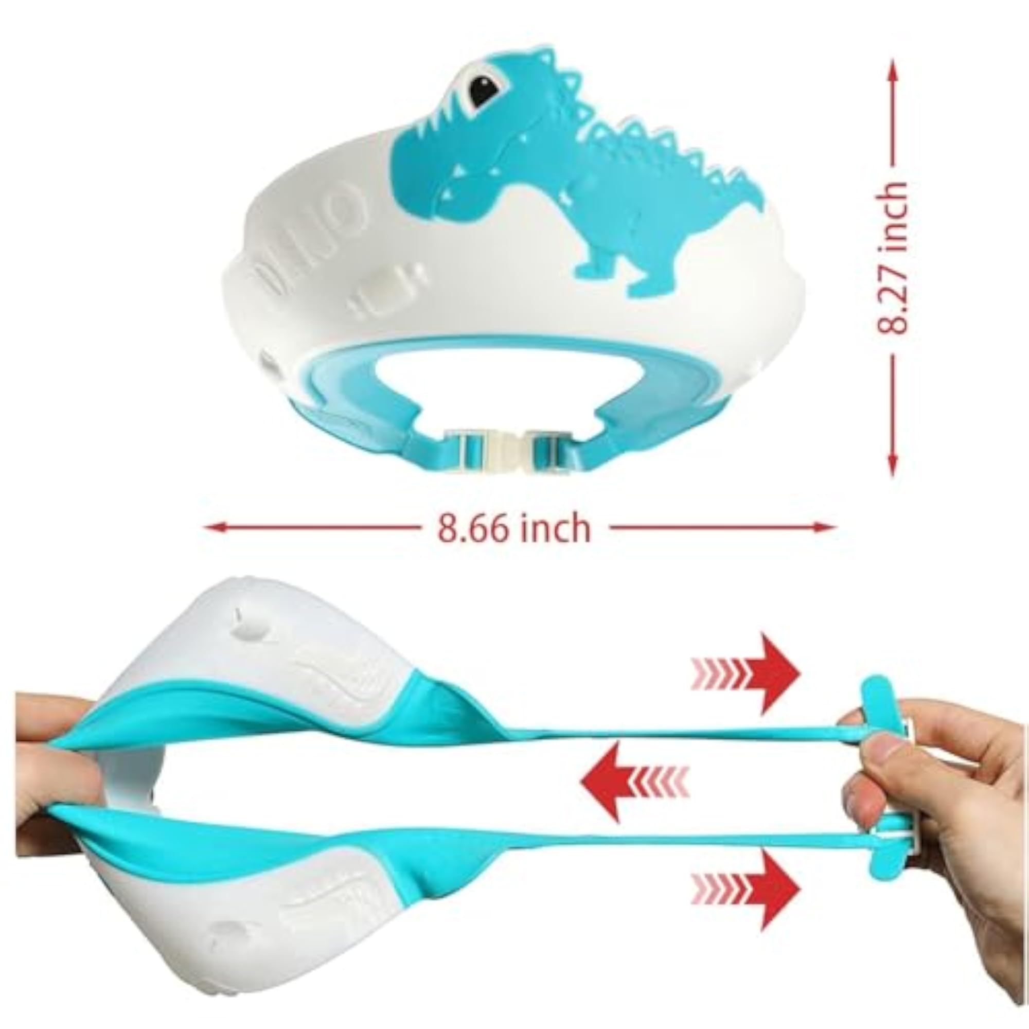 Baby Shower Cap Shield for Kids, Cute Dinosaur Design
