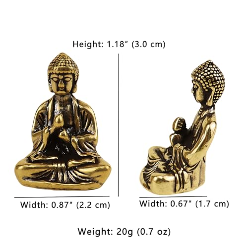 Set 6 Figuras Mini Buda Decorativas miniatura 3