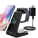 MoKo Wireless Charger 3 in 1 Qi Fast Charging Dock Station Stand Compatible with iPhone 13/12 Pro...