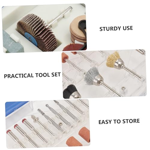 Kit accessoires de meulage pour outils rotatifs, set sablage de jade et gravure - 7