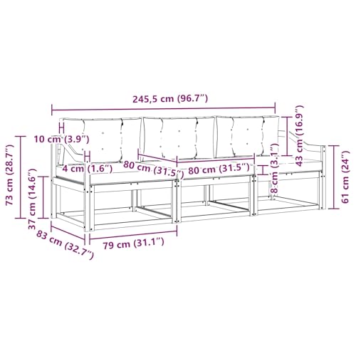 Sofás de exterior modulares para optimizar espacio en el balcón 3