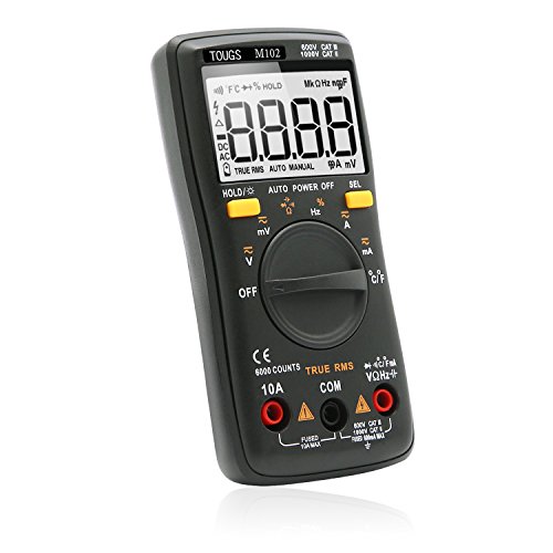 TOUGS M102 Compact TrueRMS Digital Multimeter AutoRanging 6000 Counts Electronic Measuring