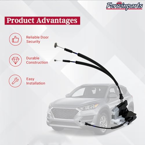 Image of Forwinparts 81420-D3000 Rear Door Lock Actuator Latch for 2016-2021 Hyundai Tucson 81420D3000 Rear Right Passenger Side