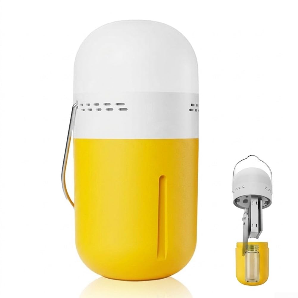 Startbuymore Capsule Lamp That Runs On Salt Water For Power Outages For Earthquakes Storms And Outdoor Survival No Batteries Solar Or External Charging(yellow)