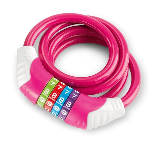 Câble antivol de sécurité PUKY 9431 KS rose pour vélo enfant