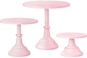 HBlife Pink Glass Cake Stand: Perfect Display for Any Occasion