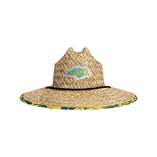 Image of FOCO Men's NCAA College Team Logo Floral Straw Sun Hat