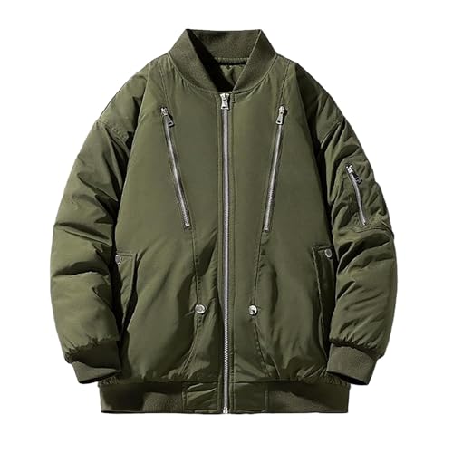 Doudoune homme fourrure noir veste de travail chaude et coupe-vent multi-poches