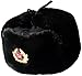 Ushanka winter hat Russian Navy Seaman Black-56, Soviet Army officer insignia