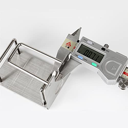 2 Pack Mini Self Adhesive Wall Mount Toothbrush Holder Stainless Steel Bathroom Stand Hold Razor Toothpaste Electric Toothbrush Holder(Black) #TOP4