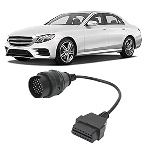 OBD2 Kenmerkende Adapter, 38Pin aan OBD2 Kenmerkende Adapter Kabel ABS Wearproof 28cm Lange Vervanging voor Benz