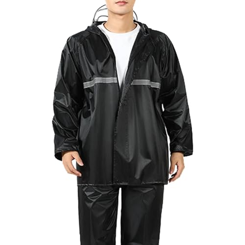 Imperméable de moto veste de pluie et pantalon Teksome réfléchissant
