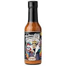 Torchbearer Sauces Habanero Evil Hot Sauce 5oz, Medium Spicy Heat Level 4 - All Natural Hot Sauce, Extract-Free, Made in USA