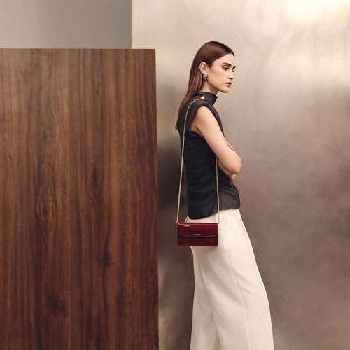 Image of Miraggio Tilly Clutch With Golden Chain Strap | Shoulder Clutch Bag For Women | Soft-Shine Clutches | Gift Items For Women