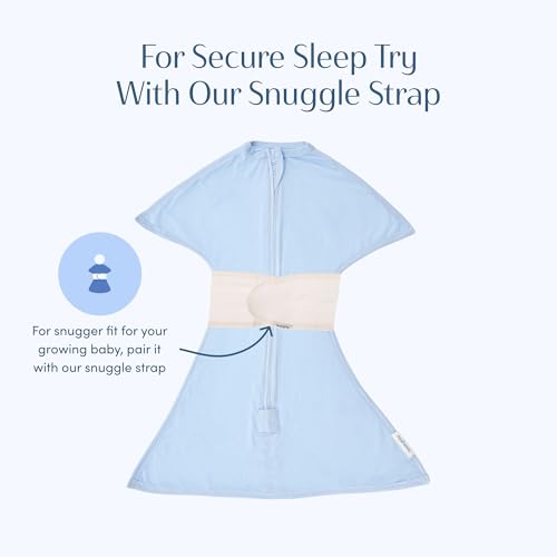 Image of SleepingBaby Bamboo Zipadee-Zip Transition Swaddle - EverSoft Starfish Design Breathable Wearable Blanket with Two-Way Zipper, X-Small (3-6 months), Dusty Rose